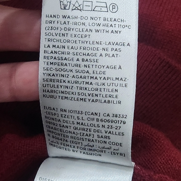 Ermenegildo Zegna Men’s Sweater V Neck Pull Over Cashmere/Silk Knit Size 2XL/56 - Picture 8 of 8